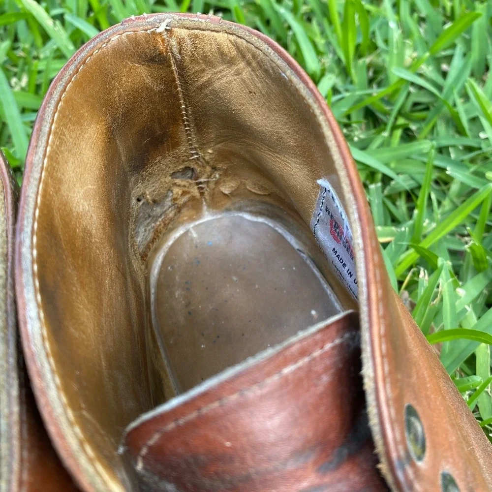 Red Wing Heritage Work Chukka Leather Boots Mens 10 D Copper Brown Made in USA
